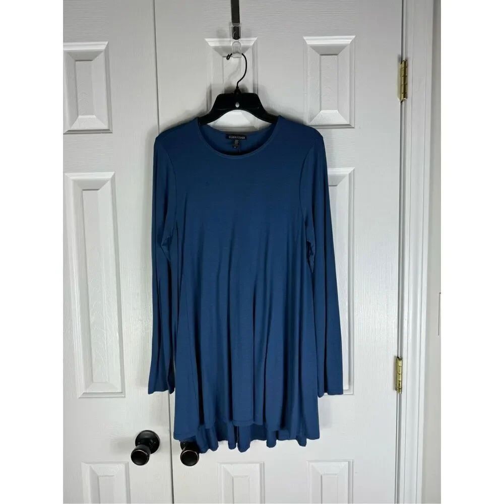 Eileen Fisher Womens Blue Blouse Size Small